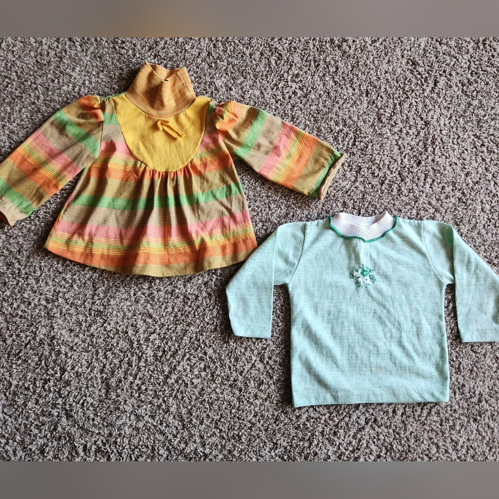 Vintage two HealthTex girls shirts, size 3T